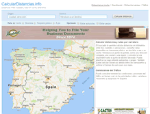 Tablet Screenshot of calculardistancias.info
